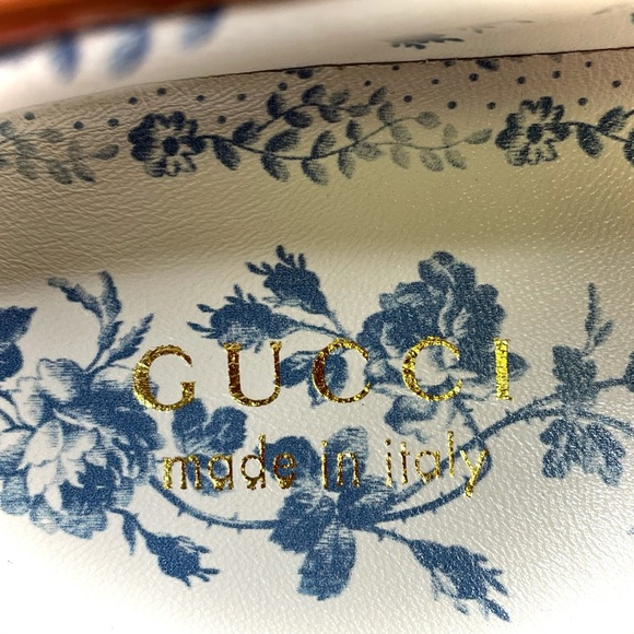 Gucci Yankees Beige GG Logo Slip On Sneakers Shoes - Picture 11 of 16